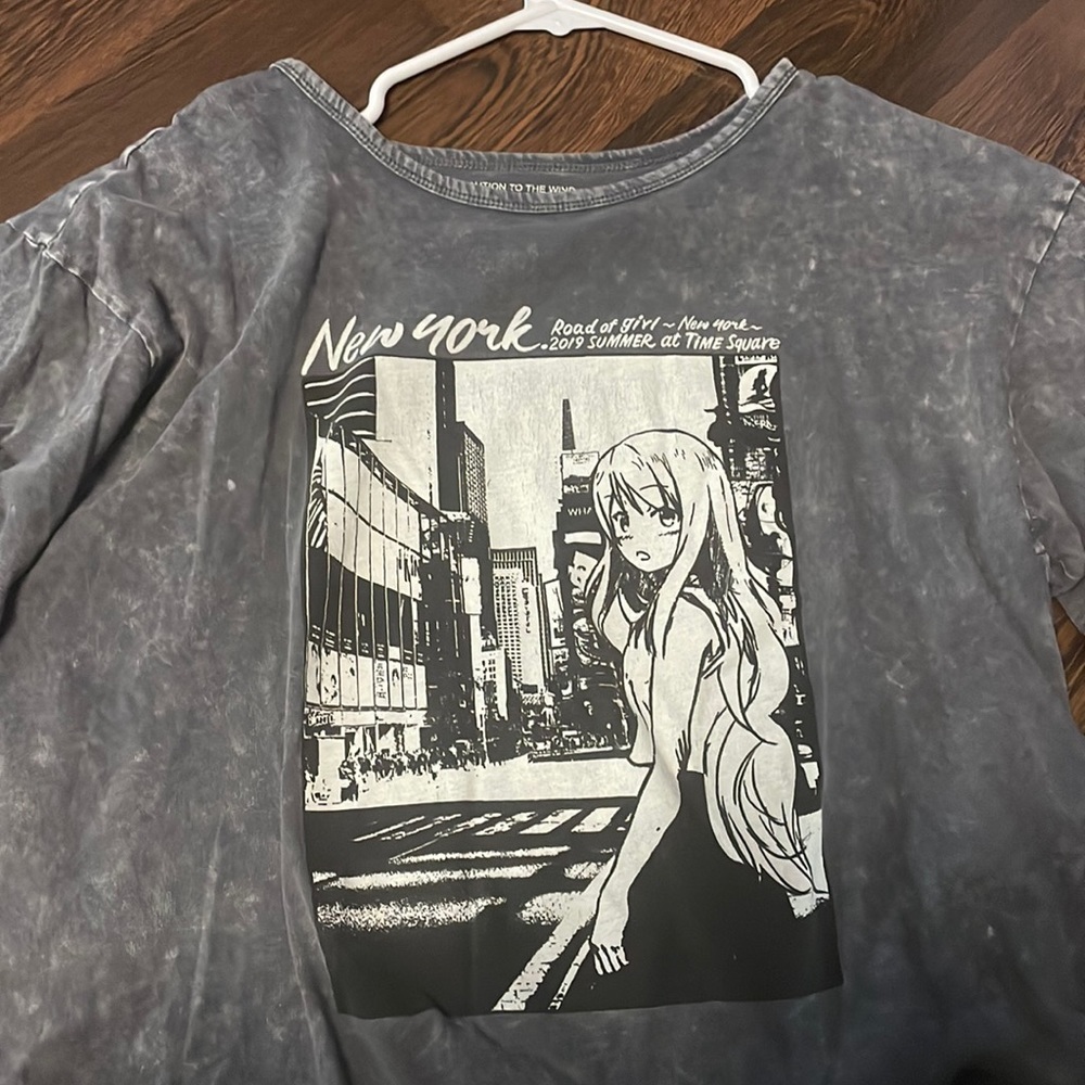 New york cropped tee